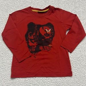 🟡Orange boys long sleeve shirt size 3-4